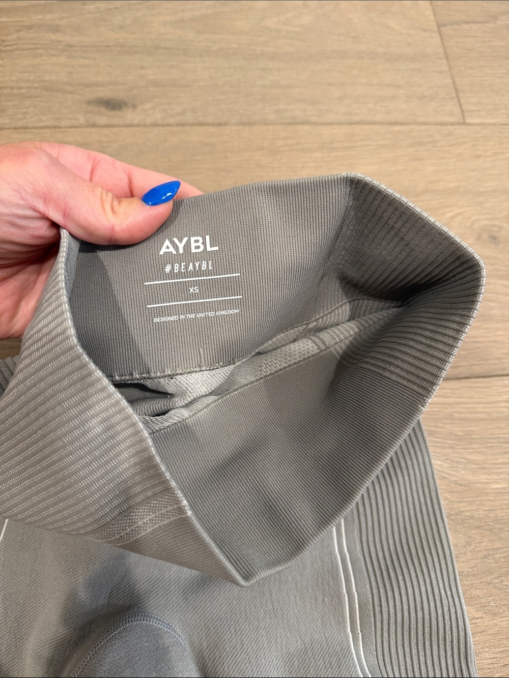 AYBL Gray Reflex Seamless Active Workout Gym High Rise Leggings Size XS - Picture 4 of 8